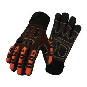 Gants de travail de sécurité industrielle en cuir synthétique Amara anti-vibration haute performance, résistants aux coupures et aux impacts, laminés en spandex - Product Image 6