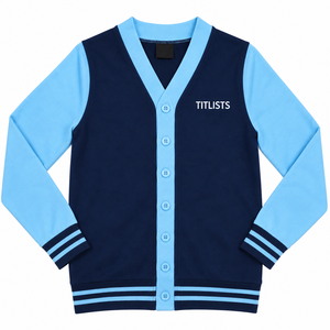 Crea tus propios suéteres de cuello en V de alta calidad para hermandades, fraternidades, escuelas, colegios, universidades, logotipos, cárdigans tejidos - Product Image 1