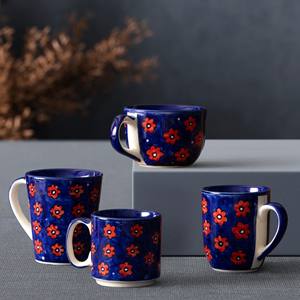 Taza de Cerámica con Diseño Impreso 'Coffee Time', Acabado Brillante, Texto Azul Intenso, Asa Cómoda para Uso Diario - Product Image 4