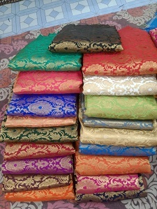 Premium Eco-Friendly Jacquard Brocade <b>Silk</b> <b>Fabric</b> Stain Repellent Wrinkle Resistant for Traditional Costumes Cheongsam Wedding - Product Image 4