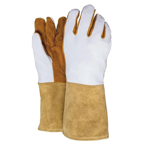 Gants de travail de sécurité pour soudeurs en cuir de vachette de qualité supérieure, prix de gros, nouveau design unique, gants de soudage TIG/MIG - Product Image 5