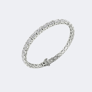 9.30CTW Oval Prong Set Diamond Tennis <b>Bracelet</b> - Product Image 6
