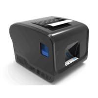 Impresora Térmica de Recibos BRIGHTEK de Escritorio, 80 mm, con Cortador Automático, Velocidad de 220 mm/s, USB + Soporte para Códigos de Barras de 203 DPI, Blanco y Negro