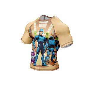 Men's Black Full <b>Sleeve</b> Rash Guard White Tribal Print Sublimation Quick Dry Compression Shirt For MMA BJJ Grappling Rash Guards - Product Image 6