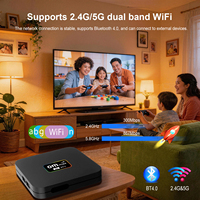 Android TV Box 2026 4K Ultra HD Smart TV Box OM MAX 5G Amlogic S905L2 Quad Core Reproductor Multimedia en Streaming Barato OEM ODM Set Top Box