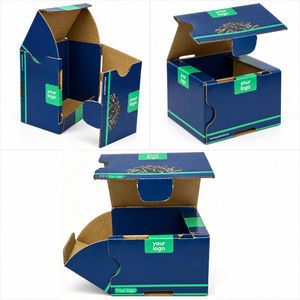 Boîtes cadeaux en papier de haute qualité, carton ondulé, impression offset, recyclables, réutilisables, boîtes carrées, logo personnalisé - Product Image 4