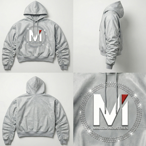 Sudadera de Lujo ONYX de MALUZA Industries, 100% Algodón, Tejido Revestido para Invierno, Logotipo Apilado, Edición Urbana Streetwear - Product Image 6