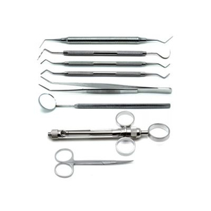 Kit de préparation de couronnes dentaires 7 pièces – Instruments dentaires réparateurs en acier inoxydable – Set chirurgical manuel - Product Image 5