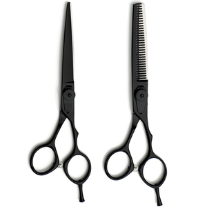 Ciseaux de coiffure professionnels en acier inoxydable de 5,5 pouces pour coupe et effilage, faible MOQ, pour salon - Product Image 1