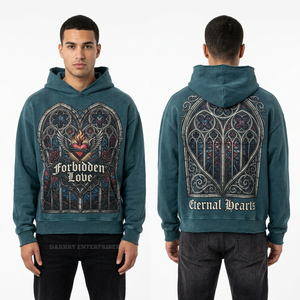 เสื้อฮู้ดดี้ผู้ชายสไตล์มินิมอล ดีไซน์เรียบง่าย ผ้าหนา ทรงโอเวอร์ไซส์ ทรงบ็อกซี่ ผลิตจากผ้าฝ้าย รับผลิตตามสั่ง - Product Image 6