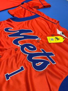 Camiseta de Béisbol Personalizada con Bordado de los Mets, Camiseta de Béisbol con Botones a Precio Económico, Camiseta de Béisbol al Por Mayor - Product Image 6
