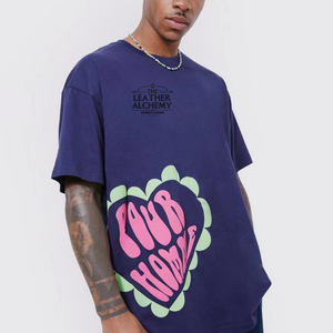 Camiseta Casual para Hombre con Estampado Puff, Manga Corta, Verano, Moda, Algodón, Cuello Redondo, Corte Holgado, Cómoda, Estilo Urbano, Hip Hop, Gráfico - Product Image 1