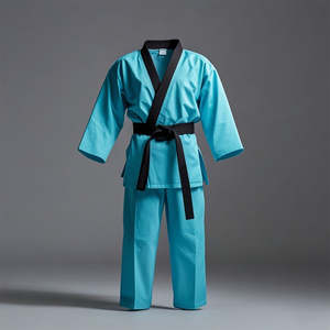 Kimono de Jiu-Jitsu Unisexe 100% Coton avec Logo Personnalisé, Tenue de Karaté, Uniforme d'Arts Martiaux Unisexe pour Hommes et Femmes - Product Image 2