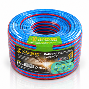 สายเชื่อมต่อแก๊สแบบยืดหยุ่น KARYON PVC ขนาด 6 มม. (ด้านใน) 12 มม. (ด้านนอก) รับแรงดัน 20 บาร์ เสริมแรง สำหรับใช้ในเชิงพาณิชย์ในสหรัฐอเมริกา สหราชอาณาจักร มาเลเซีย เอเชีย - Product Image 1