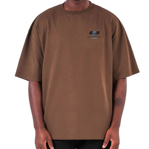 Camiseta de Talla Personalizada en Stock, Hecha de Algodón y Poliéster, Camiseta Oversize, Camiseta Oversize Más Vendida, Precio Bajo - Product Image 1