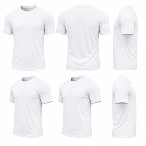 เสื้อยืดแขนสั้นผู้ชาย WARPRO สีขาวล้วน คอกลม แห้งเร็ว ระบายอากาศได้ดี ทรงปกติ ผลิตจากผ้าโพลีเอสเตอร์ถัก 100% - Product Image 6