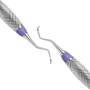 Raspador de sarro posterior M23 DE de doble punta, instrumento dental para molares y premolares, eliminación de sarro, punta de acero inoxidable quirúrgico - Product Image 3