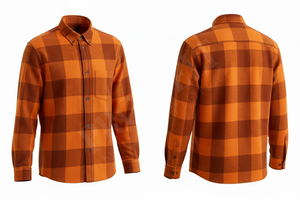 Chemise en flanelle de haute qualité 1005 avec motif à carreaux, respirante, décontractée, pour le travail, le bureau, chemise habillée - Product Image 6