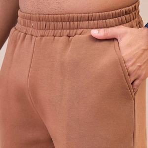 Men's Solid <b>Brown</b> Hooded Tracksuit Full Zip Sweatshirt <b>Jogger</b> Pants Set Casual Winter Breathable Eco-Friendly 2 1 Design - Product Image 6