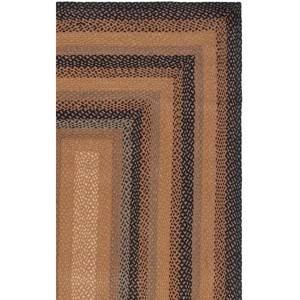 Braided <b>Jute</b> Area <b>Rug</b> Rectangle Farmhouse Style Striped Non-Slip Flat Pile Hallway <b>Runner</b> - Product Image 3