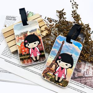 Accessoires de voyage créatifs Valise ID Porte-adresse Bagages Embarquement Impression UV personnalisée Etiquettes à bagages - Product Image 1