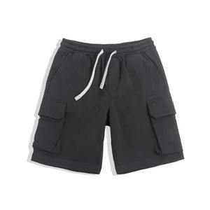 Shorts pour hommes, imprimés sur mesure, en molleton de coton, bords délavés à l'acide, style décontracté, motif pour hommes - Product Image 3