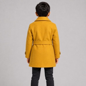 Manteau en laine pour enfants du collège à prix abordable, design élégant, tissu en toile de haute qualité, service OEM en gros personnalisable, marque sur mesure - Product Image 5