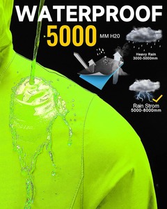 ชุดกันฝนทนทานสำหรับการผจญภัยกลางแจ้ง พร้อมเสื้อผ้ากันน้ำสำหรับการเดินป่า ตั้งแคมป์ และการเดินทาง - Product Image 4