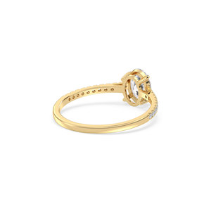 Bague de Mariage et d'Anniversaire REYES en Argent Sterling 925 de Luxe avec Moissanite Certifiée GRA de Haute Qualité pour Femme - Product Image 4