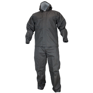 Pantalones de poliéster negros para hombre, de secado rápido, para todas las estaciones, ropa para exteriores, producto de alta resistencia, traje de lluvia para hombre y mujer - Product Image 2