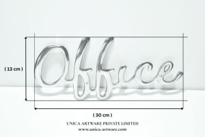 Top Selling <b>Office</b> <b>Decorative</b> Wall Letter Sign Modern Aluminum Word Wall <b>Decor</b> Handmade <b>Office</b> Wall Mounted Available For Sale - Product Image 3