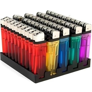 High Quality Disposable Plastic LED <b>Lighters</b> / <b>Custom</b> Logo Disposable <b>Lighter</b> / Refillable Eco-Friendly Portable <b>Lighters</b> - Product Image 2