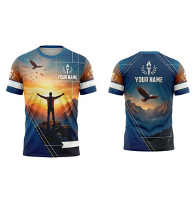 Camiseta Deportiva Sublimada para Hombre |   Camiseta Gráfica Transpirable de Poliéster |   Camiseta deportiva de manga corta con nombre de equipo personalizado y ajuste regular | - Product Image 1