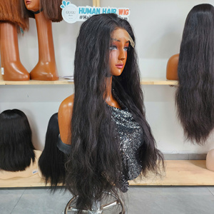 Pelucas de Cabello Virgen Vietnamita para Mujer, Súper Doble Trama, Liso Natural, con Encaje, Densidad 250, 6x6 HD Transparente, Pre-Arrancadas, Sin Pegamento - Product Image 2