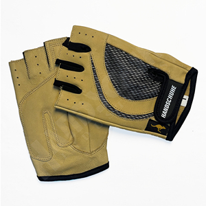 Gants de sport demi-doigts en PU pour fitness, avec poignées, sangle de poignet réglable et boucle antidérapante, unisexe, pour la musculation - Product Image 6