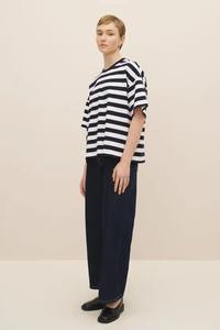 Women's Short Sleeve Cotton Jersey T-Shirt Casual Solid Color Regular Fit Knitted Plain Dyed <b>Top</b> - Product Image 4