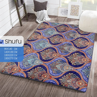 Tapis en mousse de haute qualité, doux, antidérapant, en polyester, à motif abstrait, à poils moyens, pour la maison et le bureau, moderne, fabriqué à la machine, adapté à l'aspiration.