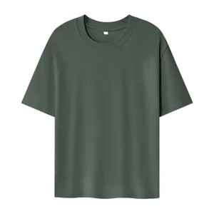 Camiseta Elegante para Hombre, Corte Regular, 100% Algodón, Formal, Lavada, Lisa, Diseño Moderno, Precio al por Mayor, Edición 2026 - Product Image 2