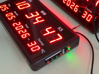 Affichage de la surveillance de la température, de l'humidité et de l'heure synchronisée industrielles |   Système d'affichage environnemental intelligent à LED – Prêt pour l'OEM