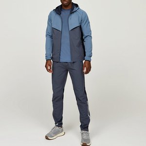 <b>Men</b> Tracksuit Set Hooded <b>Jacket</b> Pants Windbreaker Sportswear Running Gym Training Suit Heavyweight Activewear Outfit 2 1 Design - Product Image 4