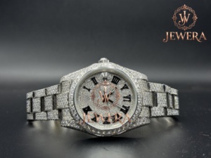 Premium Moissanite Diamond Hip Hop Watch with Iced Out Bezel for Luxury Fashion Brands and OEM Manufacturing Available for Sale - Product Image 1
