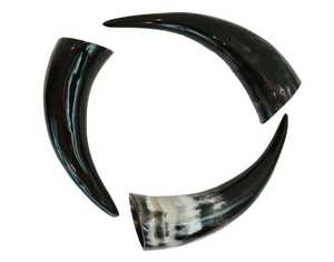 Support de vaisselle Viking en corne naturelle fait main, agate polie, écologique, décoration de Noël sur le thème des animaux - Product Image 2