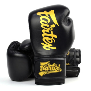 Gants de boxe Fairtex en cuir premium pour MMA et Sanda, fabriqués sur mesure, avec poignées professionnelles, légers, à doigts entiers, ajustables, unisexes - Product Image 3