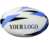 Ballon de rugby d'entraînement avec vessie en caoutchouc butyle, avantages pour la manipulation du ballon, les coupes de pied, la discipline des joueurs, cartons jaunes, personnalisable