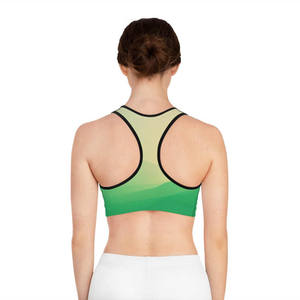 Soutien-gorge de sport haute performance pour femme, imprimé par sublimation sur le devant, sans coutures, grande taille, pour le fitness et le yoga, maintien élevé, écologique - Product Image 6