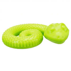 Jouet pour chien en caoutchouc TPR Snake Snacks 18 cm, jeu interactif pour animaux de compagnie - Product Image 2