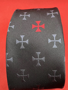 Corbata Masónica Templaria KT 2026 Hecha a Medida, Regalia de Seda de Alta Calidad para Hombre, Accesorios Masónicos Hechos a Mano - Product Image 6