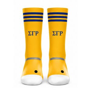 Calcetines Deportivos Casuales de Algodón para Mujer, Bordados, Suaves y Cómodos, con Letra Griega Personalizada - Product Image 1