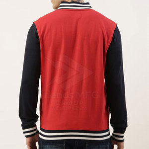 Chaqueta Varsity Casual con Cuello Alto y Logotipo Frontal, Tejido Ligero Ecológico, Puños Acanalados para Mayor Comodidad, Entrenamiento de Invierno - Product Image 2