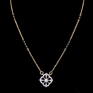 Collar de Cadena de Oro Amarillo de 18 Quilates con Diamantes Naturales Brillantes de 0.3ct FG VS-SI, Certificado por IGI, Joyería Fina Elegante y de Lujo - Product Image 1